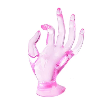 Держатель кольца для рук, эстетические украшения в розовом декоре для шоу, Подставка для украшений с кольцами в опрятном стиле