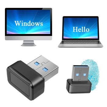 USB-Считыватель Отпечатков пальцев FIDO U2F Биометрический Мини-Ключ Безопасности Windows Hello Anti-Spoofing 360 ° Touch для ПК Или Ноутбука