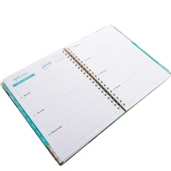 Блокнот для планирования встреч, рабочий блокнот, еженедельный планировщик занятий для домашнего обучения.