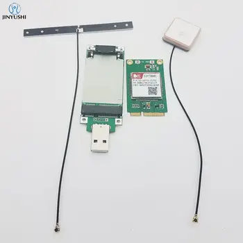 SIMCOM SIM7000C MINI PCIE + адаптер MINI PICE-USB (со слотом для Sim-карты) + антенна 4G + пассивная антенна GPS NBIoT и LTE CATM1 EMTC