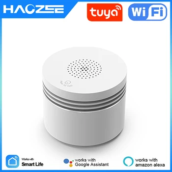 Tuya Smart WiFi Детектор Дыма Датчик Дымовой Сигнализации для Домашней Безопасности 80dB Alarm App Remote Control