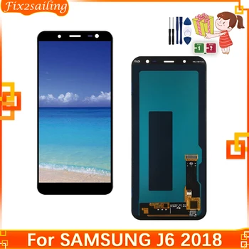Для Samsung Galaxy J6 J600 2018 J600F J600F/DS J600G/DS Сенсорный ЖК-Экран Дигитайзер В Сборе Запасные Части Дисплей 100% Протестирован