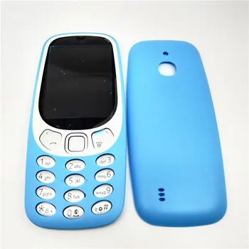 Новый Полный Корпус Для Nokia 3310 Версии 4G Лицевая Рамка + Задняя Крышка Батарейного Отсека С Клавиатурой