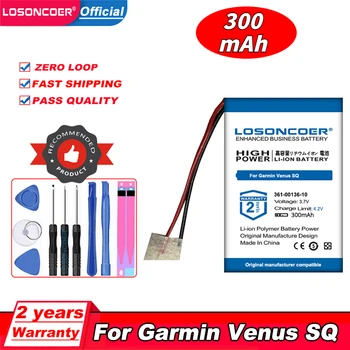 Аккумулятор LOSONCOER 300mAh 361-00136-10 для музыкальных часов Garmin Venus SQ, Venu SQ