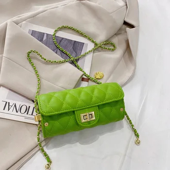 Новая женская сумка через плечо с цепочкой, модная и универсальная Женская сумка с бриллиантовым цилиндром