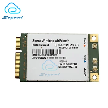 Sierra Wireless Airprime MC7354 4G LTE FDD Категория 3 Модуль Qualcomm MDM 9615 PCIe M.2 Поддержка MIMO GPS Gobi API voice