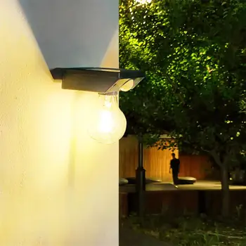 Солнечный Светодиодный светильник Открытый Водонепроницаемый 12LED Солнечный настенный светильник с датчиком движения / управлением освещением, лампа солнечной энергии, настенный светильник для сада
