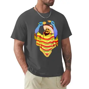 мужская брендовая футболка, мексиканская футболка skeletor, футболка с круглым вырезом, футболки с кошками, мужская модная футболка