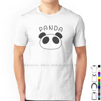 Панда! Футболка 100% хлопок Панда Животные Медведь Милый Кавайный Японский косплей Konata Lucky Star Короткая футболка с длинным рукавом