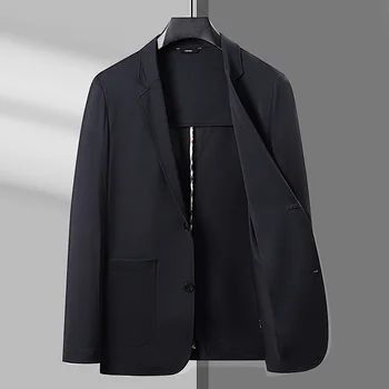 Костюм в коротком стиле L-Feel с нишевой пряжкой-бантом, металлическая пряжка, дизайнерский пиджак мужского модного бренда со стоячим воротником