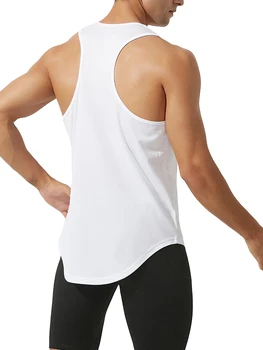 Мужские тренировочные майки без рукавов, быстросохнущая спортивная рубашка для летних тренировок по бодибилдингу и фитнесу