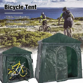 Велосипедная Палатка Сверхмощная Компактная Водонепроницаемая Всепогодная Палатка Для Хранения Горных Велосипедов На открытом Воздухе