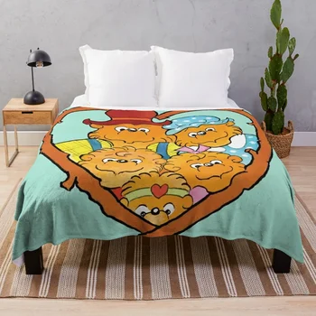 Семейное одеяло berenstain bears, манга, спальный мешок для пикника, роскошные дизайнерские тонкие одеяла