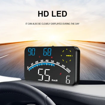 Общий головной дисплей G10 HUD, предупреждение о превышении скорости, GPS, Навигация по пробегу, позиционирование, 4-дюймовый бортовой дисплей HD LED