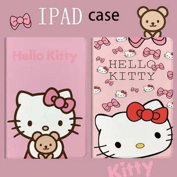 Силиконовый чехол Hello Kitty Для iPad Pro 11 12.9 Air 5 4 3 10.9 10.2 10th 9th 8th 7th поколения для iPad Mini 6 5 4 8.3 Smart Cover