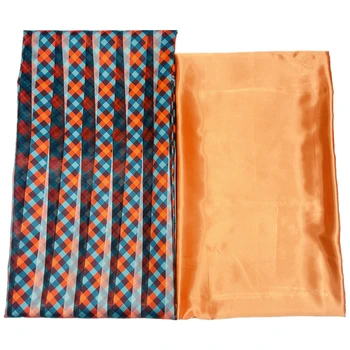 Африканская шелковая восковая лента, Органза, шелковая ткань и атласная блузка с широкими вертикальными полосками