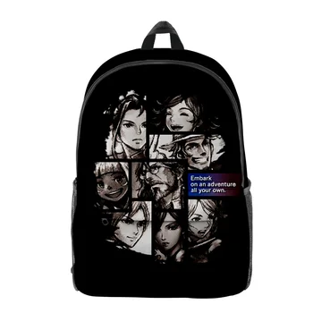 Рюкзак Octopath Traveler 2 Harajuku Для взрослых, Унисекс, Детские сумки, Повседневный рюкзак, Школьные сумки с аниме, Back To School