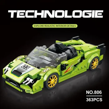 Reobrix Технический Строительный Блок Городская Модель Автомобиля Aventador FKP 37 Super Car Технические Блоки Кирпичный Автомобиль Игрушки, совместимые с Lego