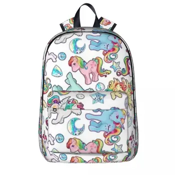 Радужные пони G1 Женские рюкзаки для мальчиков и девочек, сумка для книг, повседневные детские школьные сумки, портативный рюкзак для путешествий, сумка через плечо